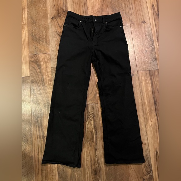 Black Twill Wide Leg HM pants - Picture 3 of 4